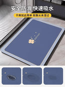 Tapete de Banheiro Super Absorvente - Antiderrapante, Secagem Rápida, Lavável, Ideal para Chuveiro, Banheira, Piso e Porta de Banheiro