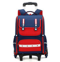 Mochila Escolar com Rodinhas Unissex 16” – Resistente em Oxford, Ideal para Ensino Fundamental e Viagens