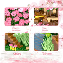 DIY Assembly Building Blocks para crianças, flor de cerejeira, flor, casa na árvore, trem, clássico Model Bricks Sets, descoloração, 2138pcs