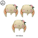 Balão de Coelho de Páscoa em Pé – Balão Decorativo de Alumínio para Festa