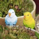 Decoração do jardim de papagaio, resina, escultura tropical de pássaro