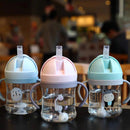 Copo de Treino Animal Infantil, Garrafa Bonita dos Desenhos Animados, Sem Vazamento, Bebê, 250ml