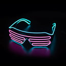 Óculos LED brilhantes com Neon Luminoso, Óculos de Brilho, Material para Festa, Novo