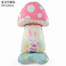 Balão de Coelho de Páscoa em Pé – Balão Decorativo de Alumínio para Festa