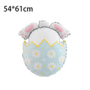 Balão de Coelho de Páscoa em Pé – Balão Decorativo de Alumínio para Festa