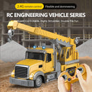 Escavadeira de Controle Remoto para Crianças, Caminhão De Mistura, Brinquedo Do Guindaste, Carro De Engenharia, Escavador, Caminhão Basculante, Presente, 2.4Ghz, 6 Canais, 1:24