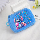 Estojo Stitch Disney Azul com Inicial Personalizável – Estojo Infantil Escolar
