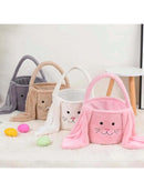 Cesto Organizador de Páscoa com Coelho de Pelúcia – Grande Capacidade