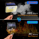 Lâmpada exterior com painel solar super potente a prova d'água com sensor de movimento