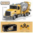 Escavadeira de Controle Remoto para Crianças, Caminhão De Mistura, Brinquedo Do Guindaste, Carro De Engenharia, Escavador, Caminhão Basculante, Presente, 2.4Ghz, 6 Canais, 1:24