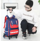 Mochila Escolar com Rodinhas Unissex 16” – Resistente em Oxford, Ideal para Ensino Fundamental e Viagens