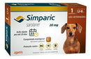 Simparic 20mg Comprimido Antipulgas Carrapatos Cães 5 a 10kg