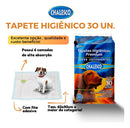 Tapete Higiênico Chalesco 90x60cm Super Absorvente Premium Branco
