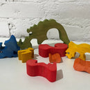 Triceratops de Madeira para Montar